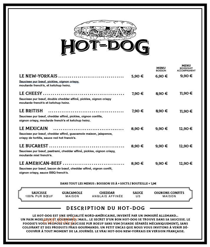 Le foodies — carte page 2
