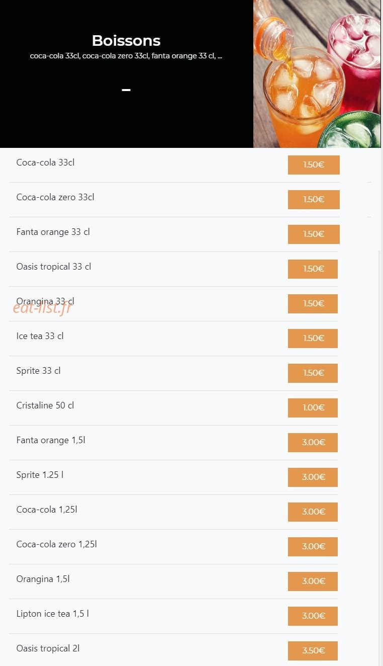 Le Temps d'une Pizza — carte page 10