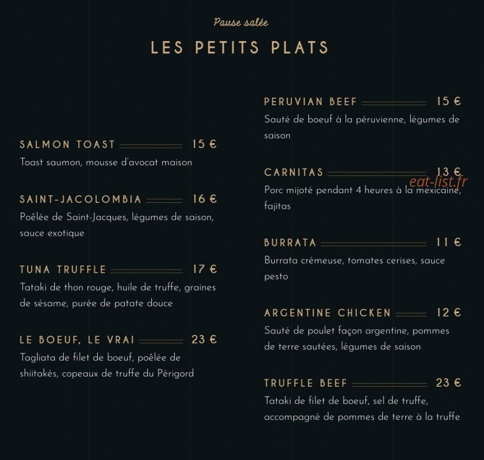 Maison Bohème — carte page 1