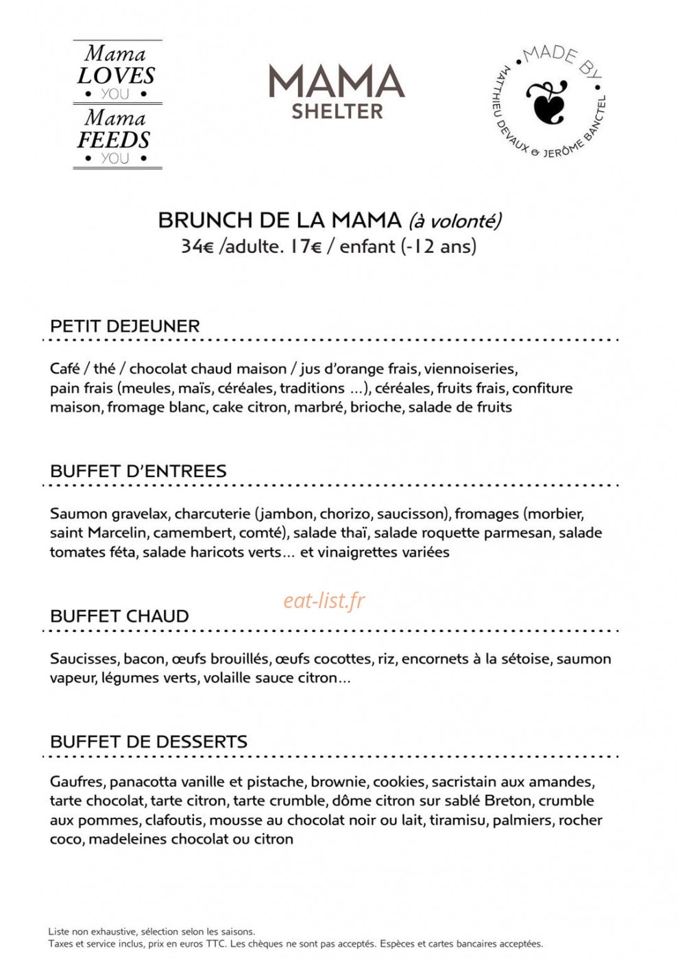 Mama shelter — carte page 2