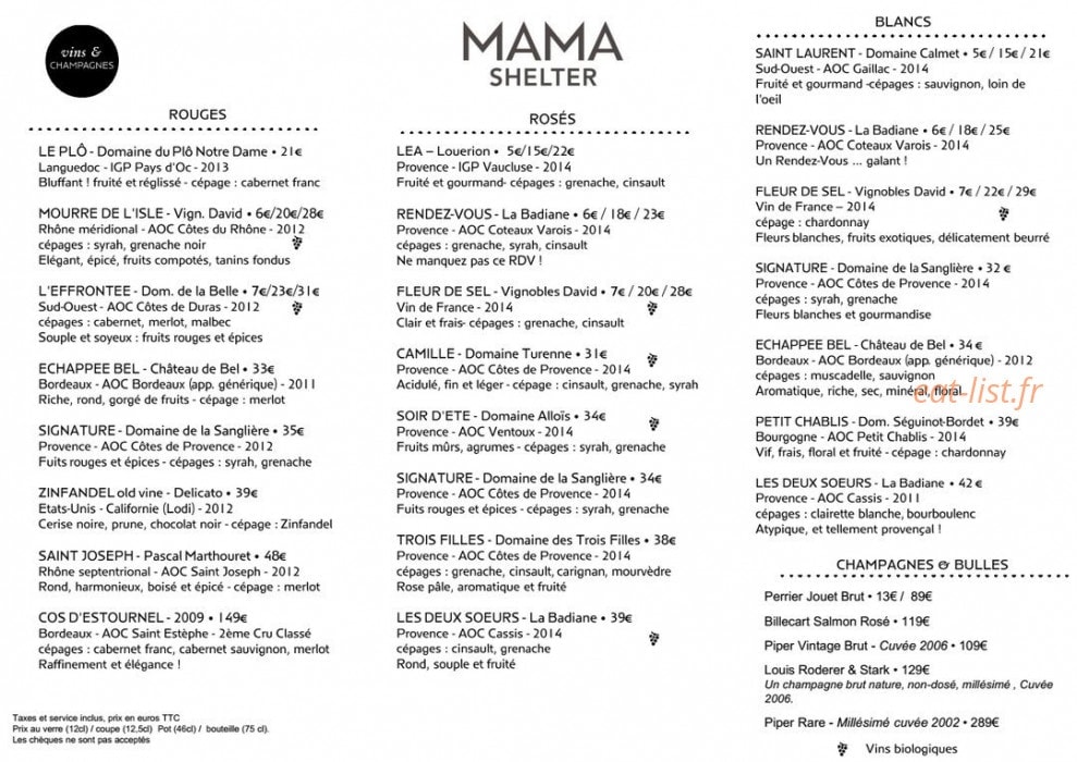 Mama shelter — carte page 11