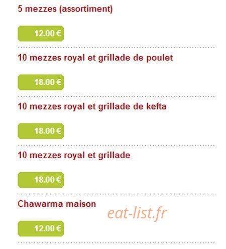 Mezze — carte page 4