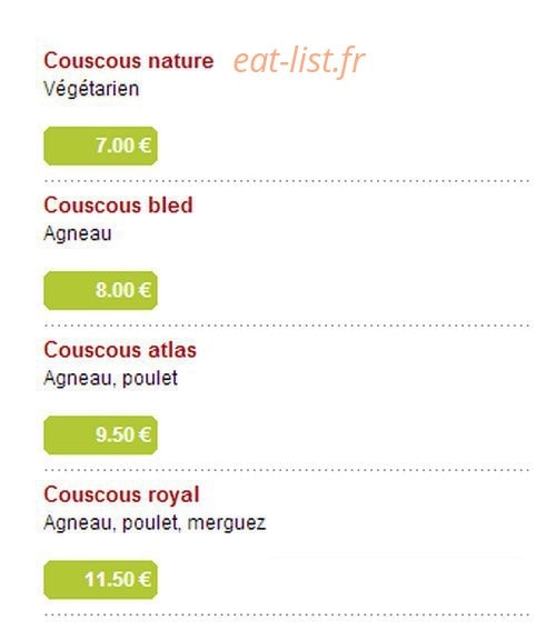 Mezze — carte page 1