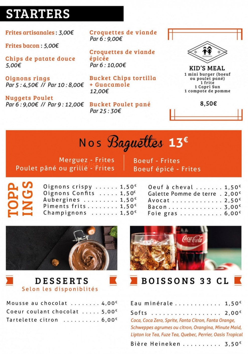 My Burger Box — carte page 3