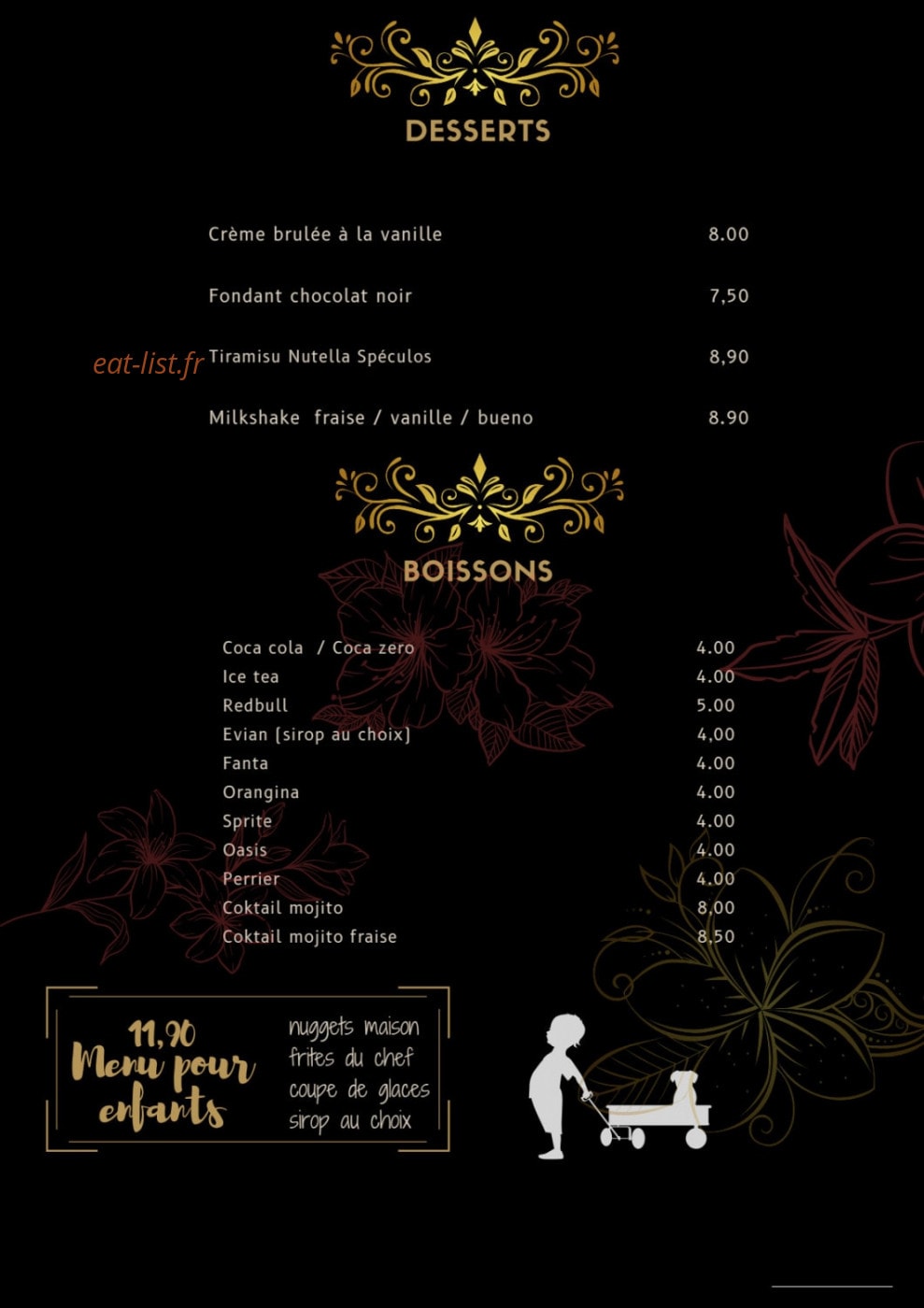 O 70 Lounge — carte page 3