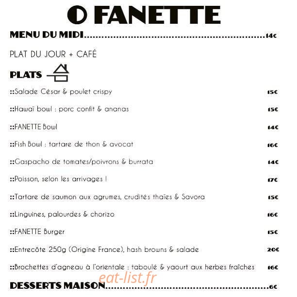 O Fanette — carte page 1