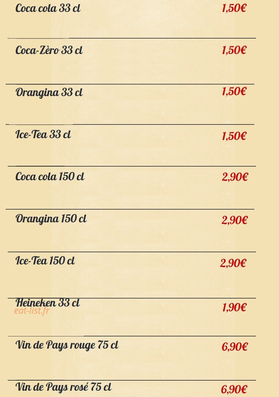 Pizza-Street — carte page 5