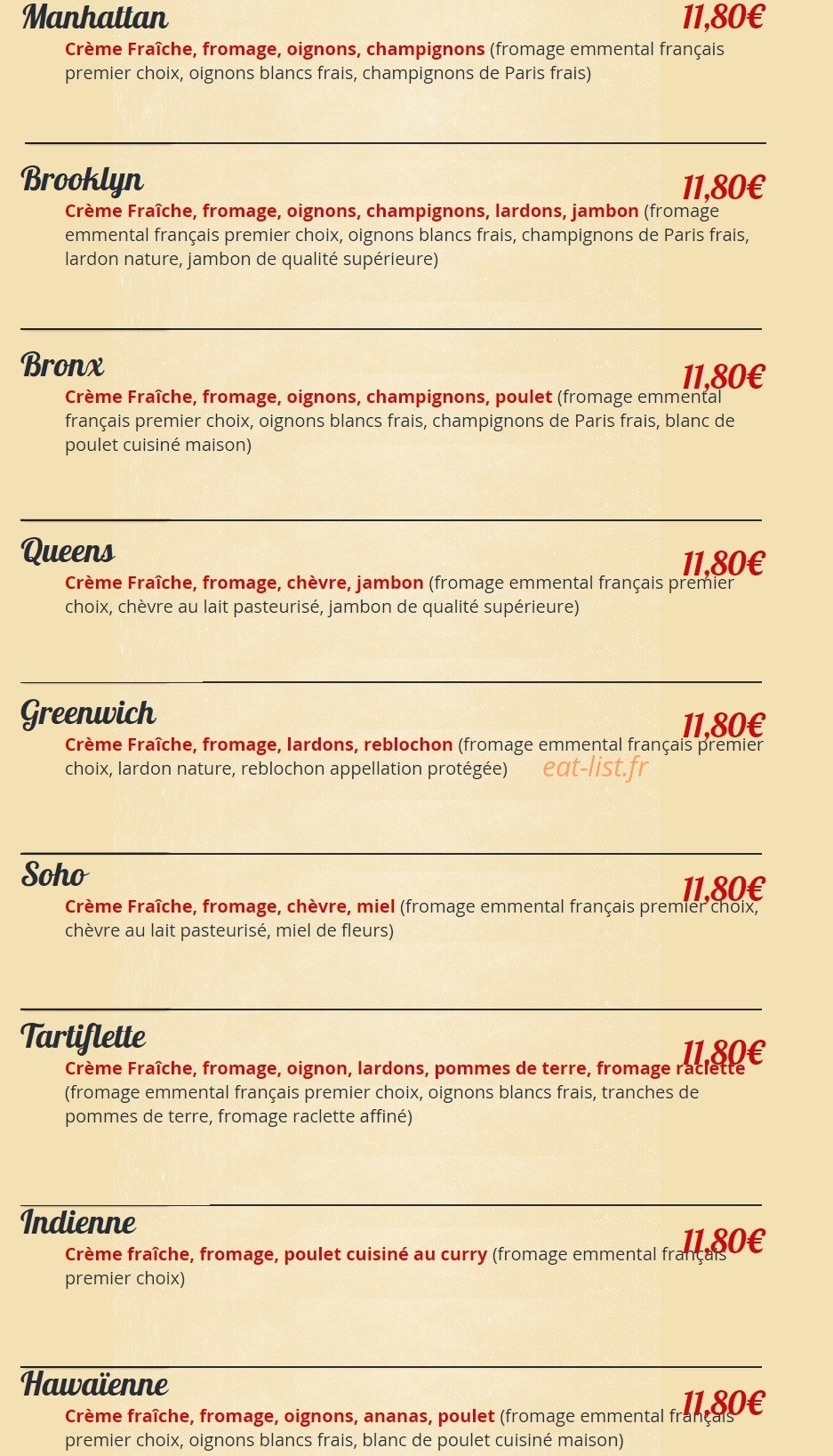 Pizza-Street — carte page 7