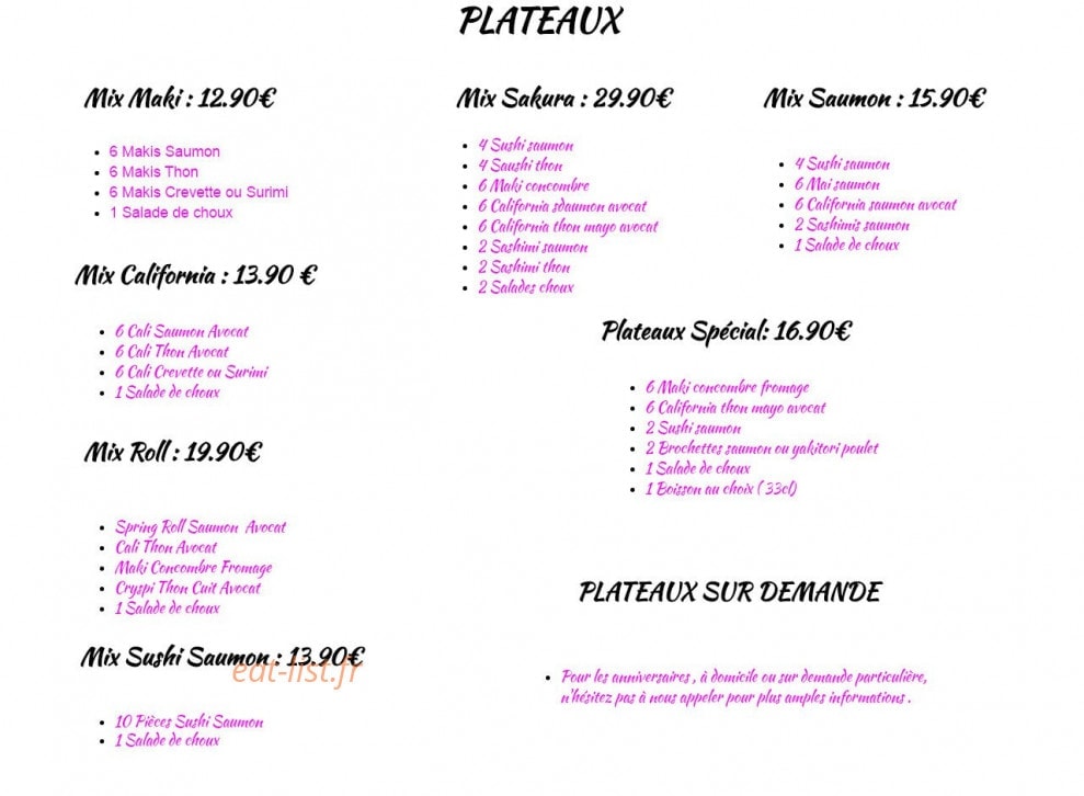 Sakura — carte page 2