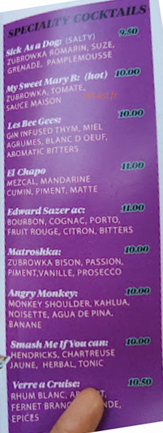 Verre a Cruise — carte page 2