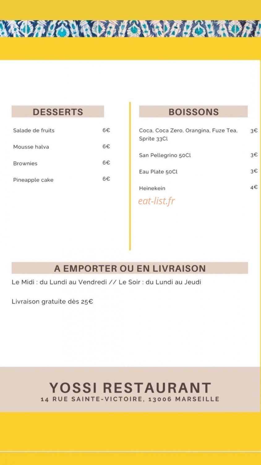 Yossi — carte page 3