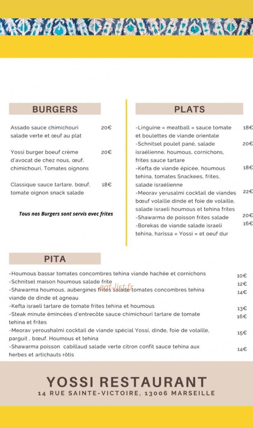 Yossi — carte page 2