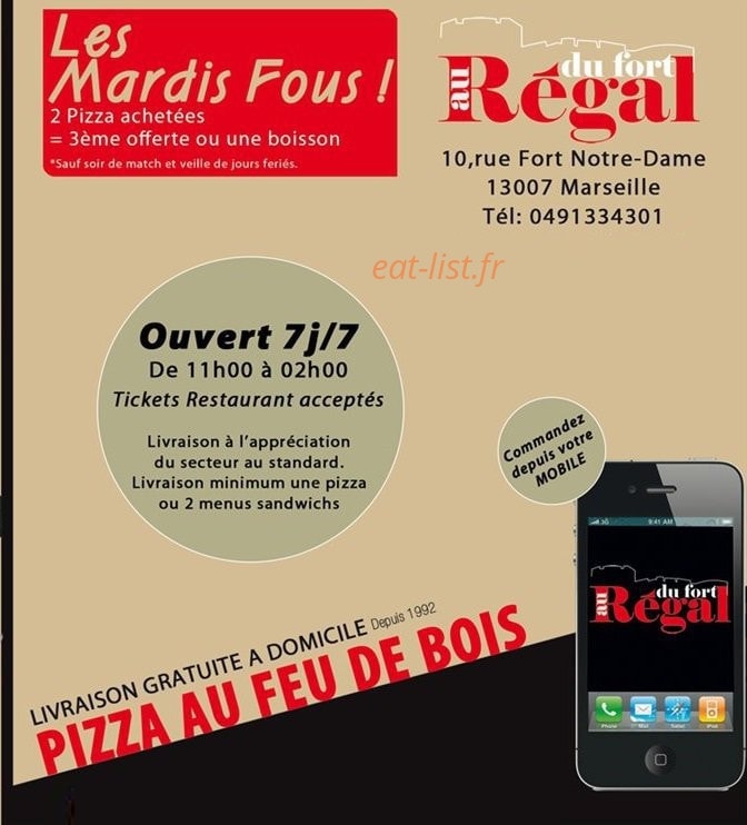 Au Régal du fort — carte page 1