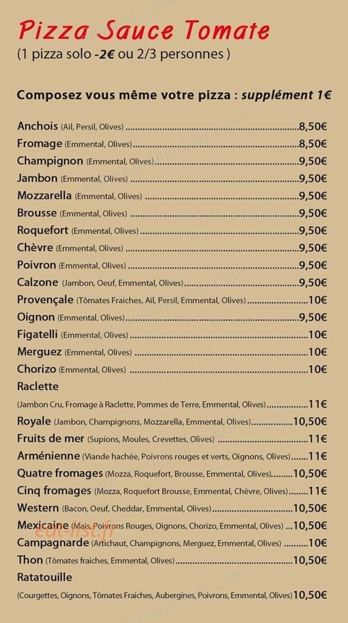 Au Régal du fort — carte page 2