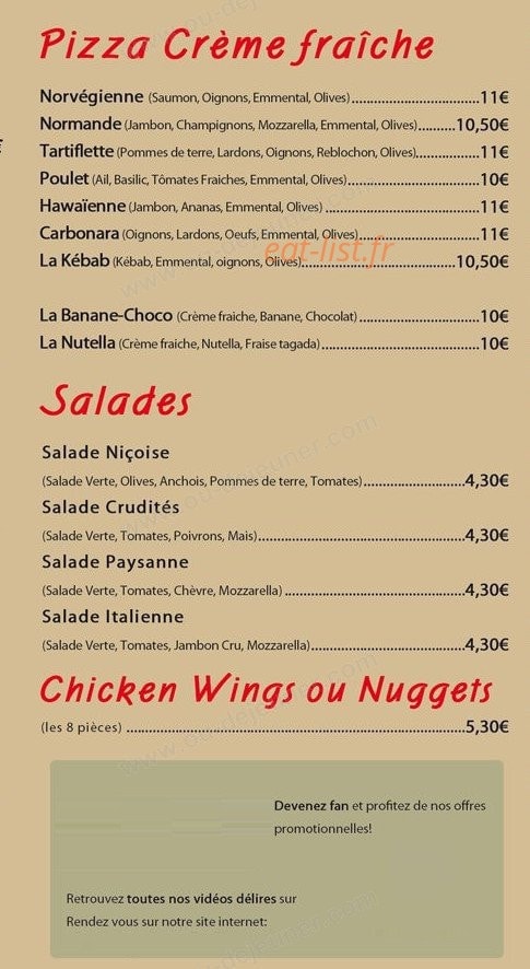 Au Régal du fort — carte page 3