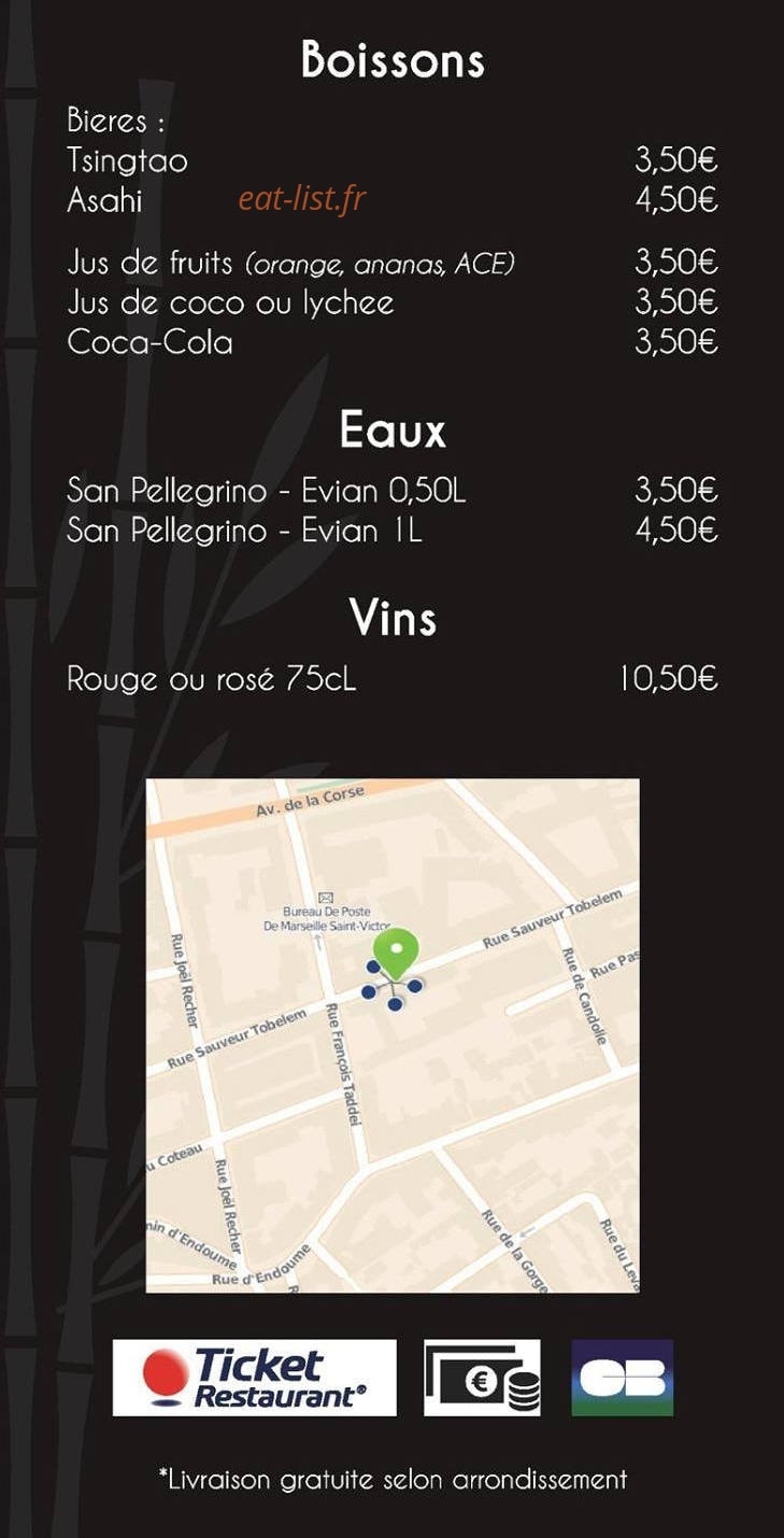 Chez Riz — carte page 6