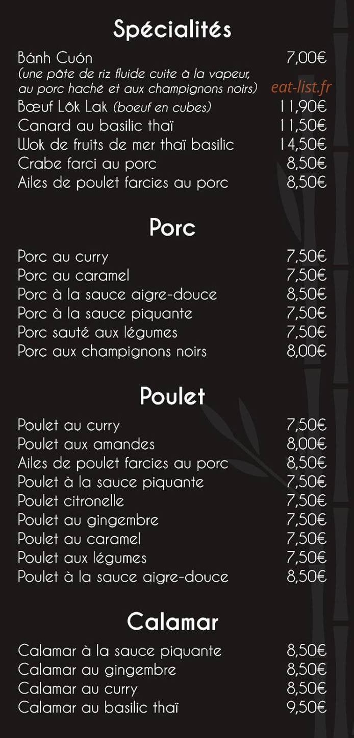 Chez Riz — carte page 3