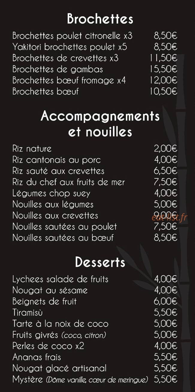 Chez Riz — carte page 5