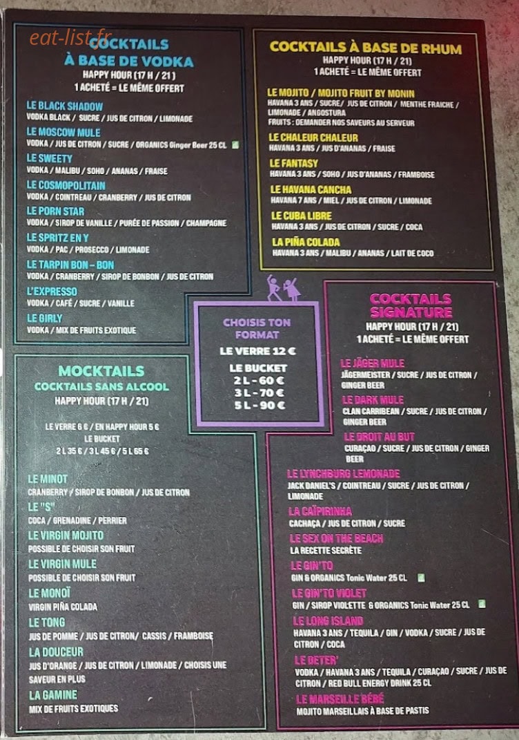Exit Café — carte page 2