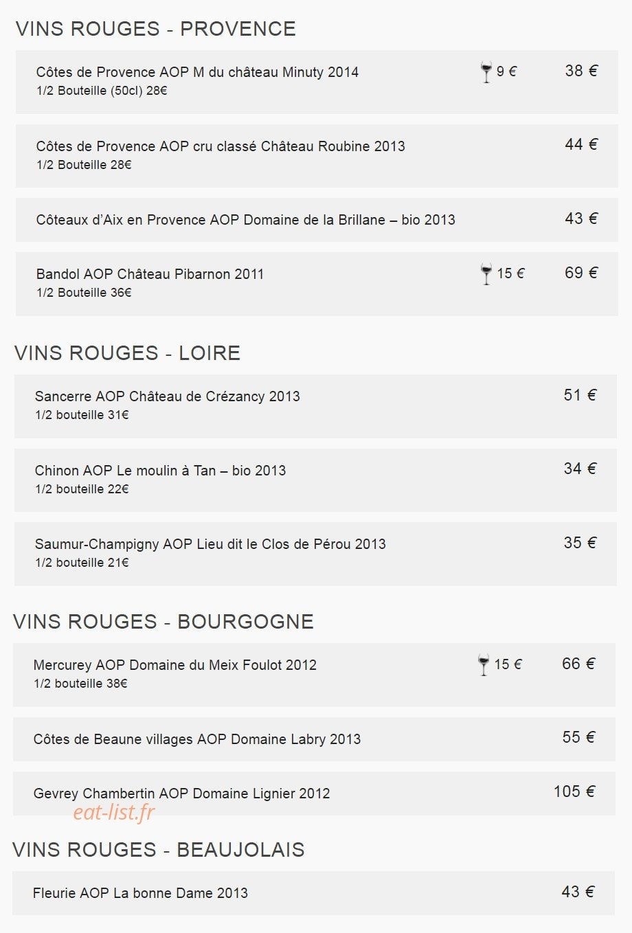 La Réserve — carte page 3