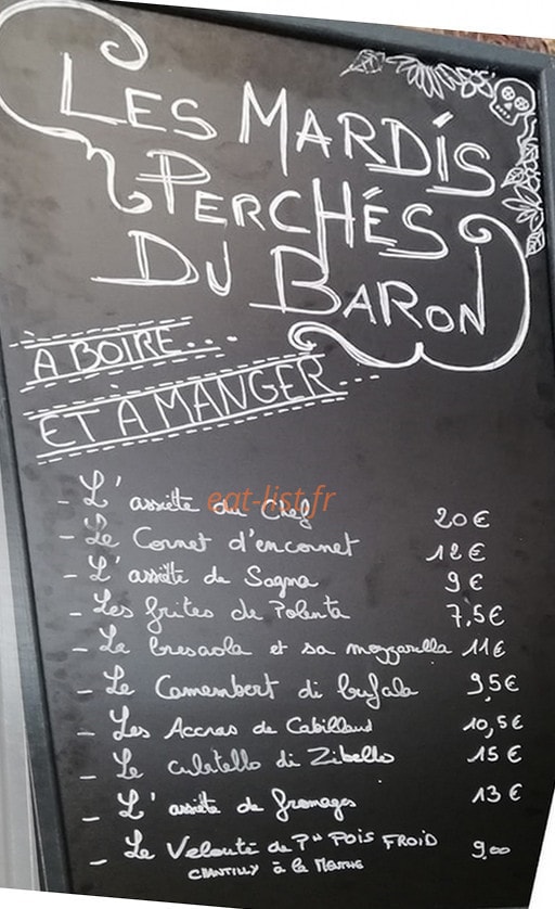 Le Baron Perché — carte page 1