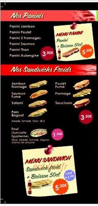 Le Break First — carte page 2