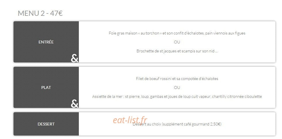 Le Chalet du Pharo — carte page 7