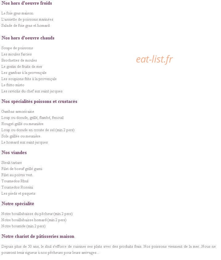 Le Rhul — carte page 1