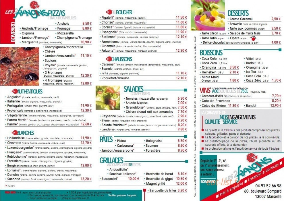 Les 2 Frangins — carte page 2