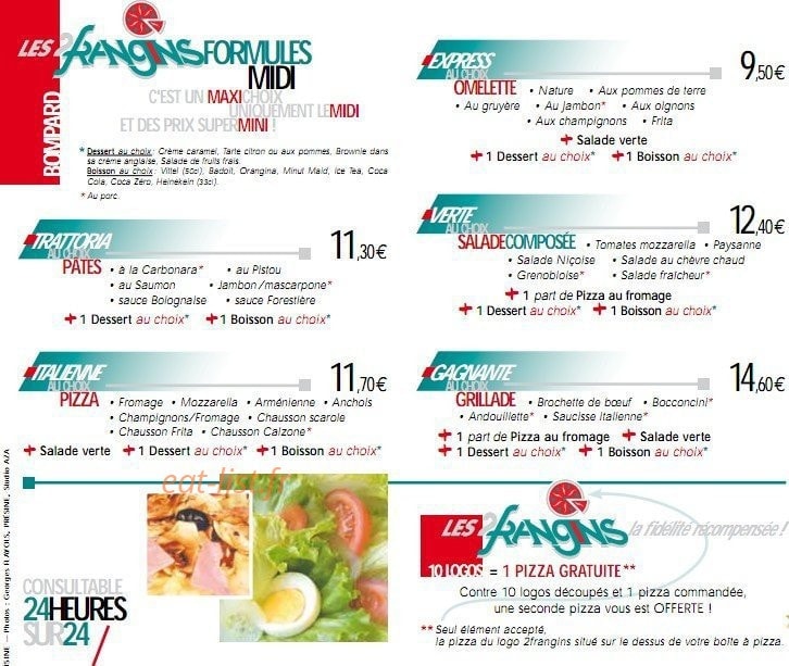 Les 2 Frangins — carte page 1