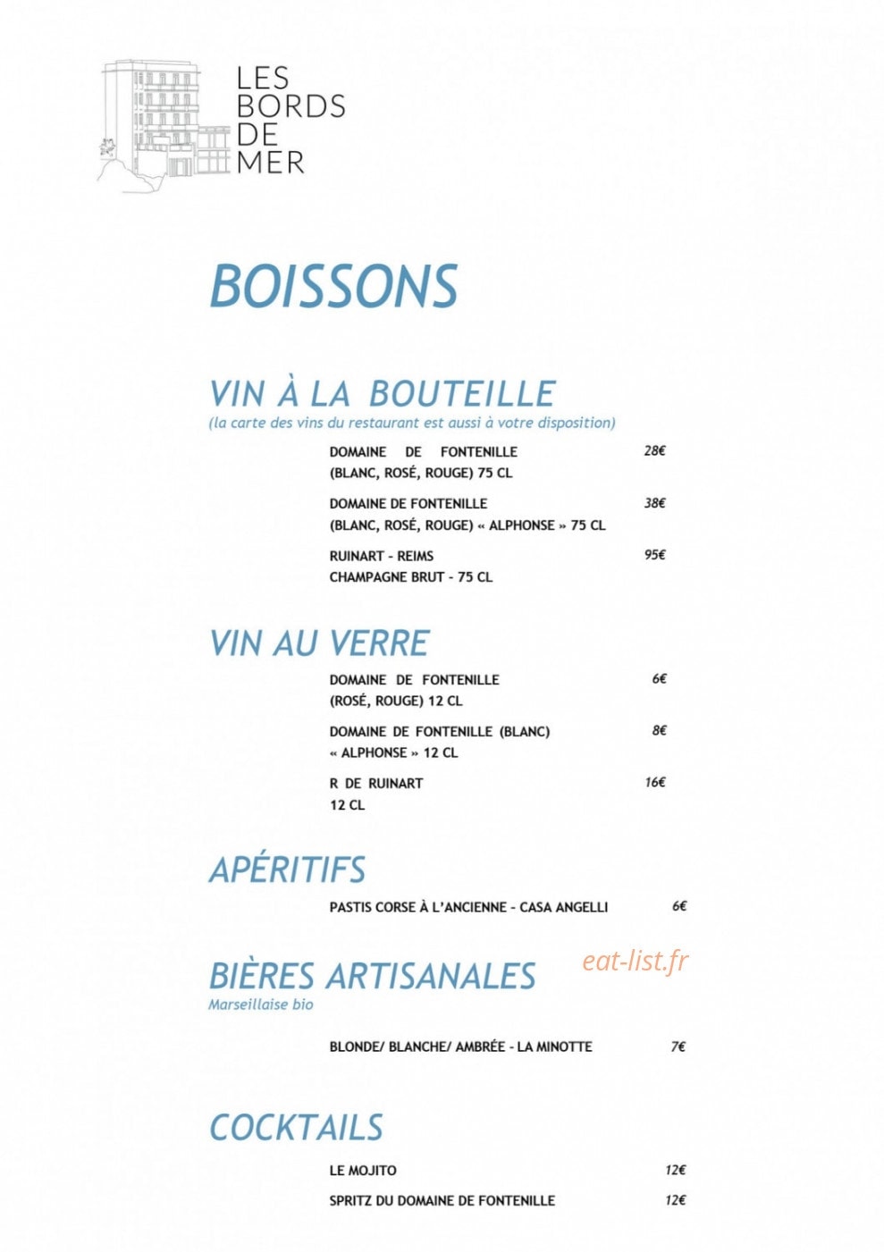 Les Bords de Mer — carte page 2