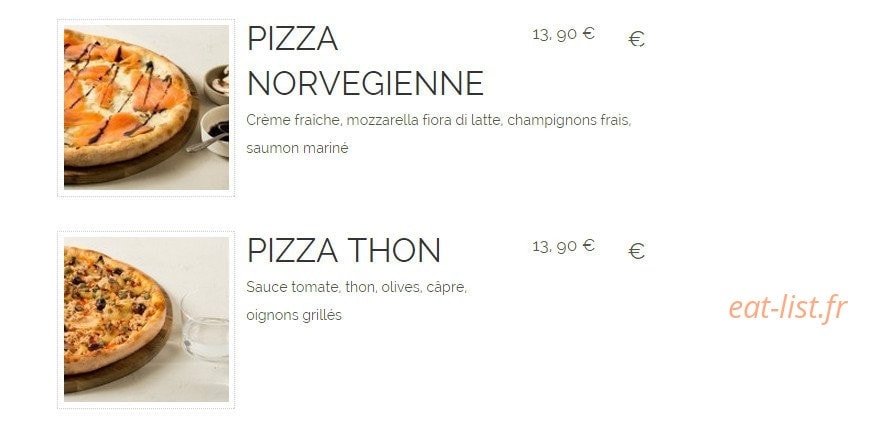 Mozz'Art Pizza — carte page 4