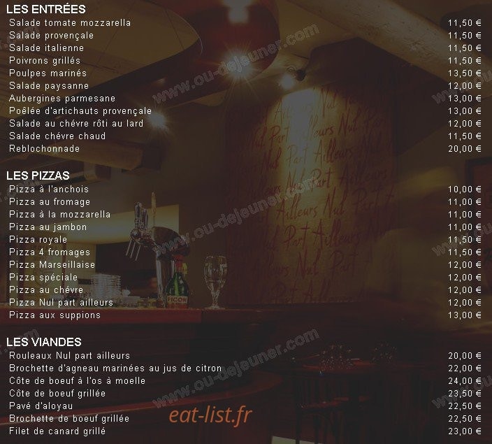 Nul Part Ailleurs — carte page 1