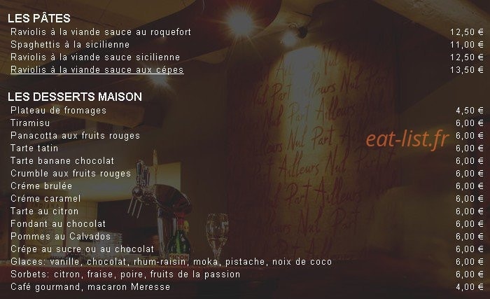 Nul Part Ailleurs — carte page 2