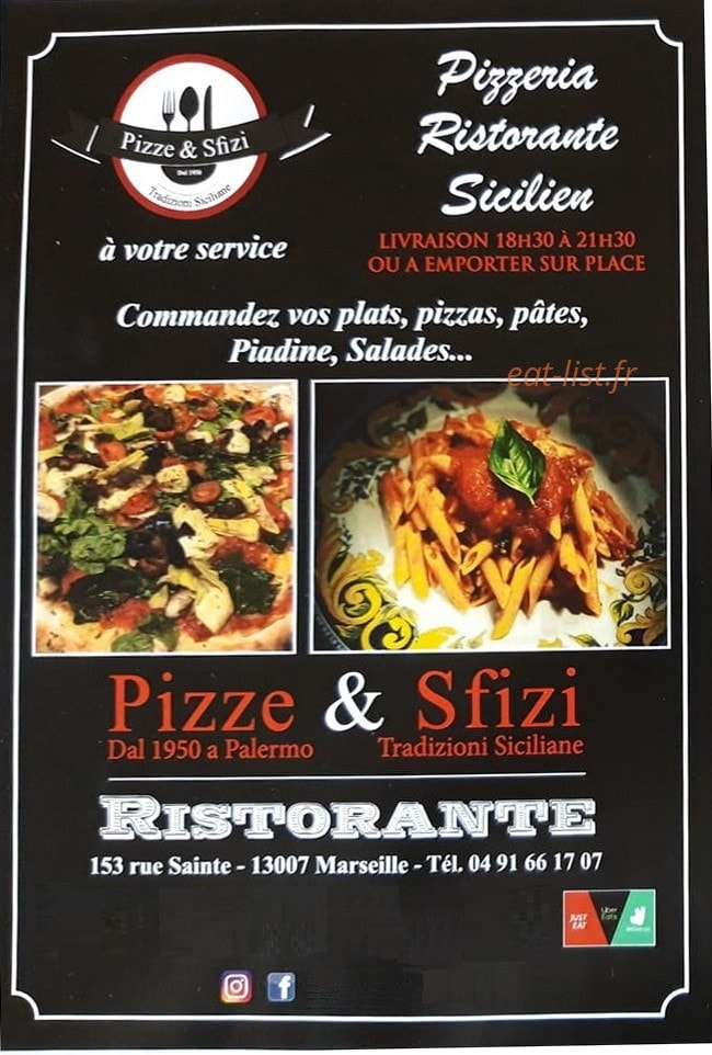 Pizze & Sfizi — carte page 1