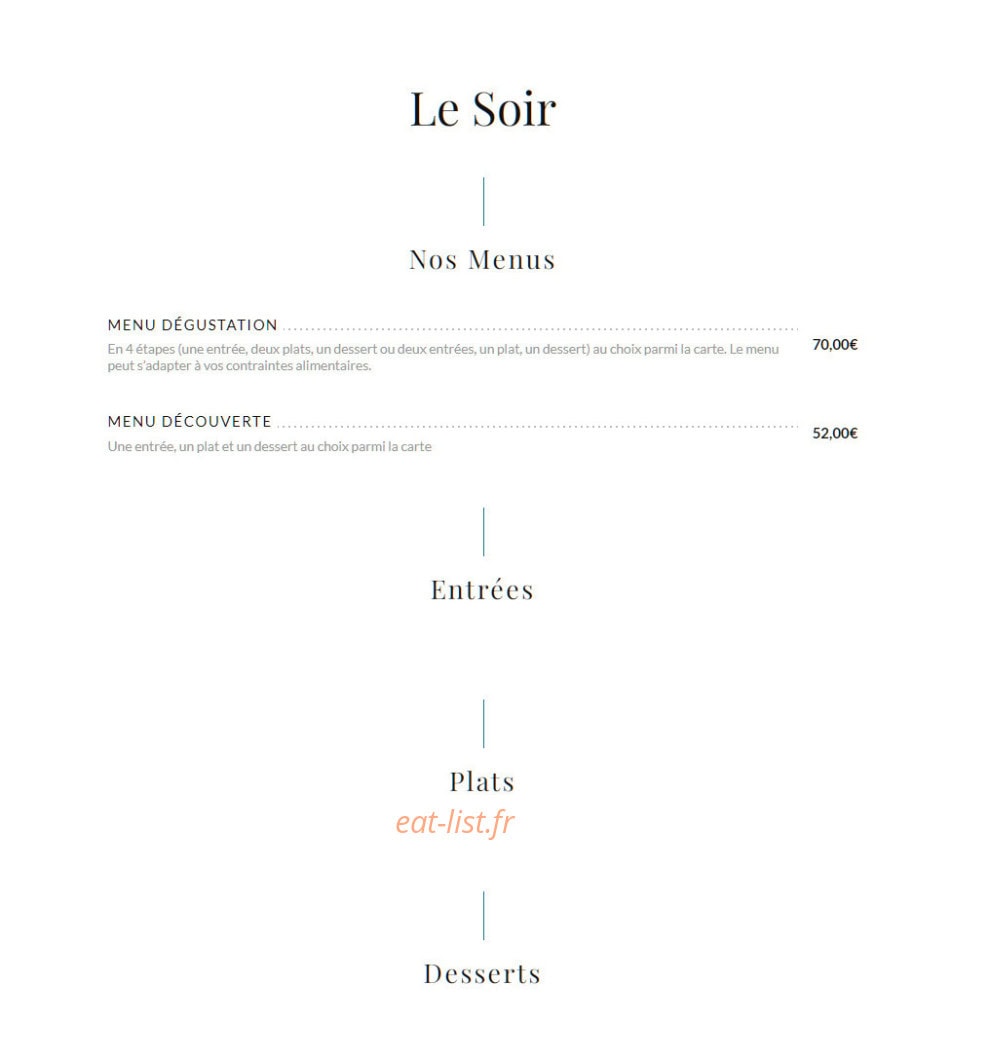 Restaurant Nestou — carte page 2