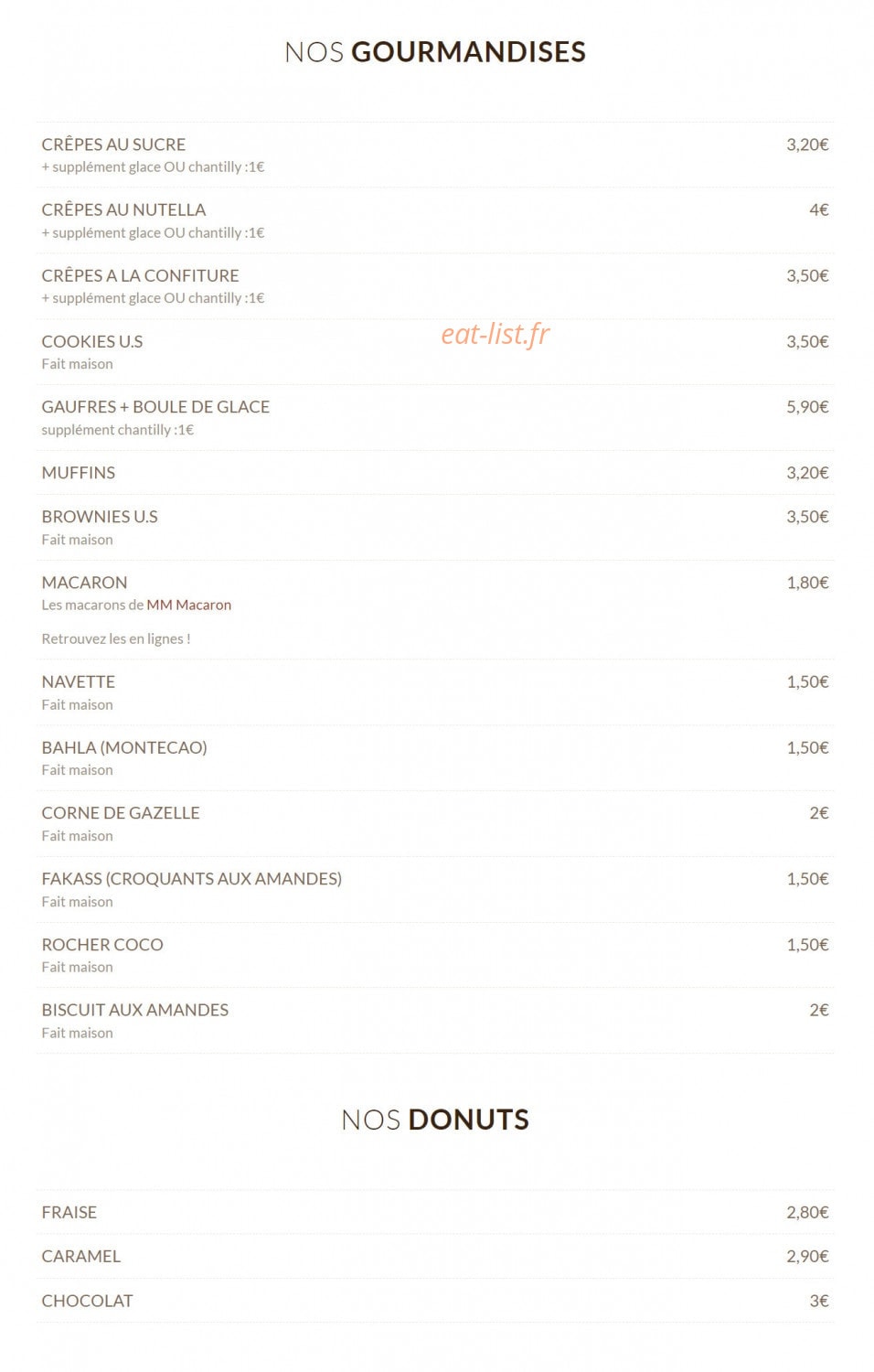 So Cute Coffee — carte page 7