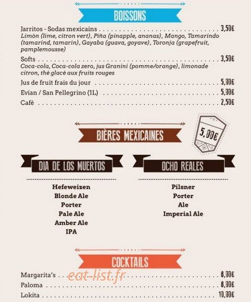 Taquería LoKa — carte page 2