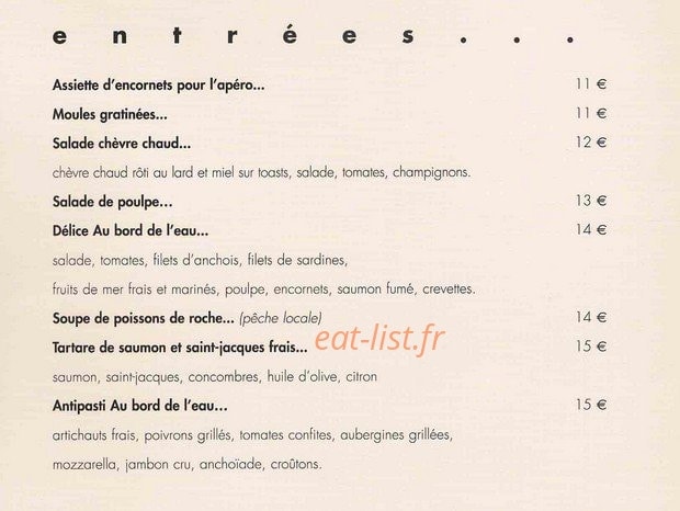 Au Bord de l'Eau — carte page 2
