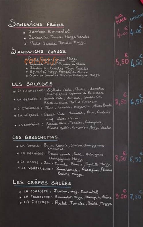 Au goût des mets — carte page 2