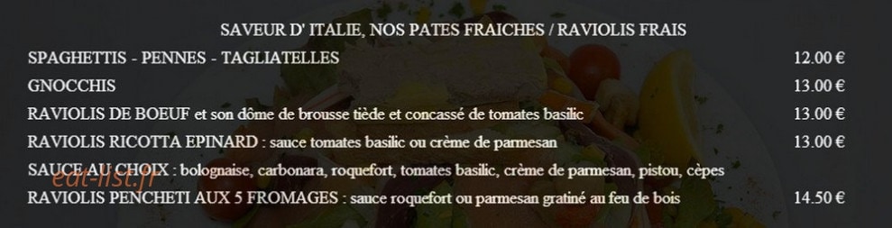 Brasserie du stade — carte page 2