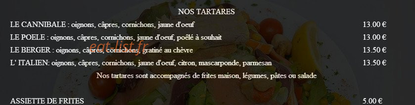 Brasserie du stade — carte page 5