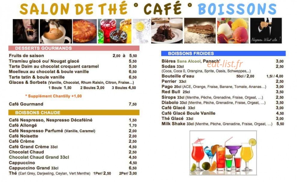 Capana café — carte page 3