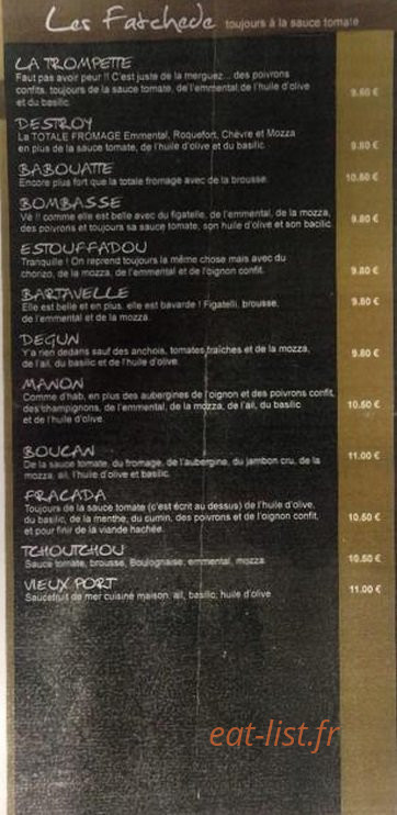 Chez  Degun — carte page 2