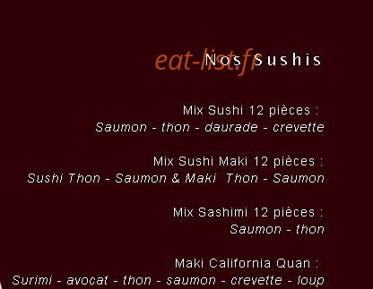 Chez Quan — carte page 1