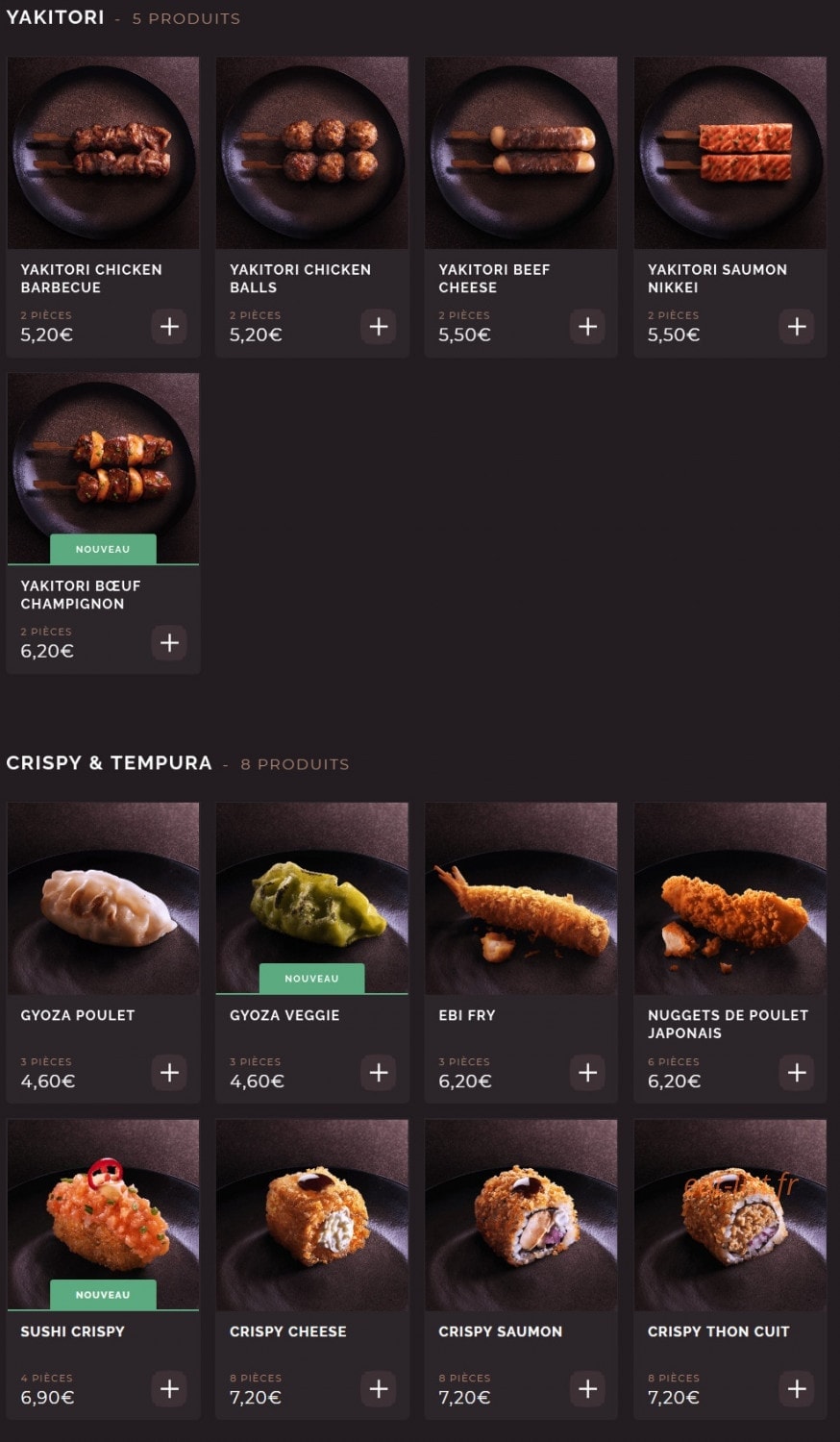 Côté Sushi — carte page 5
