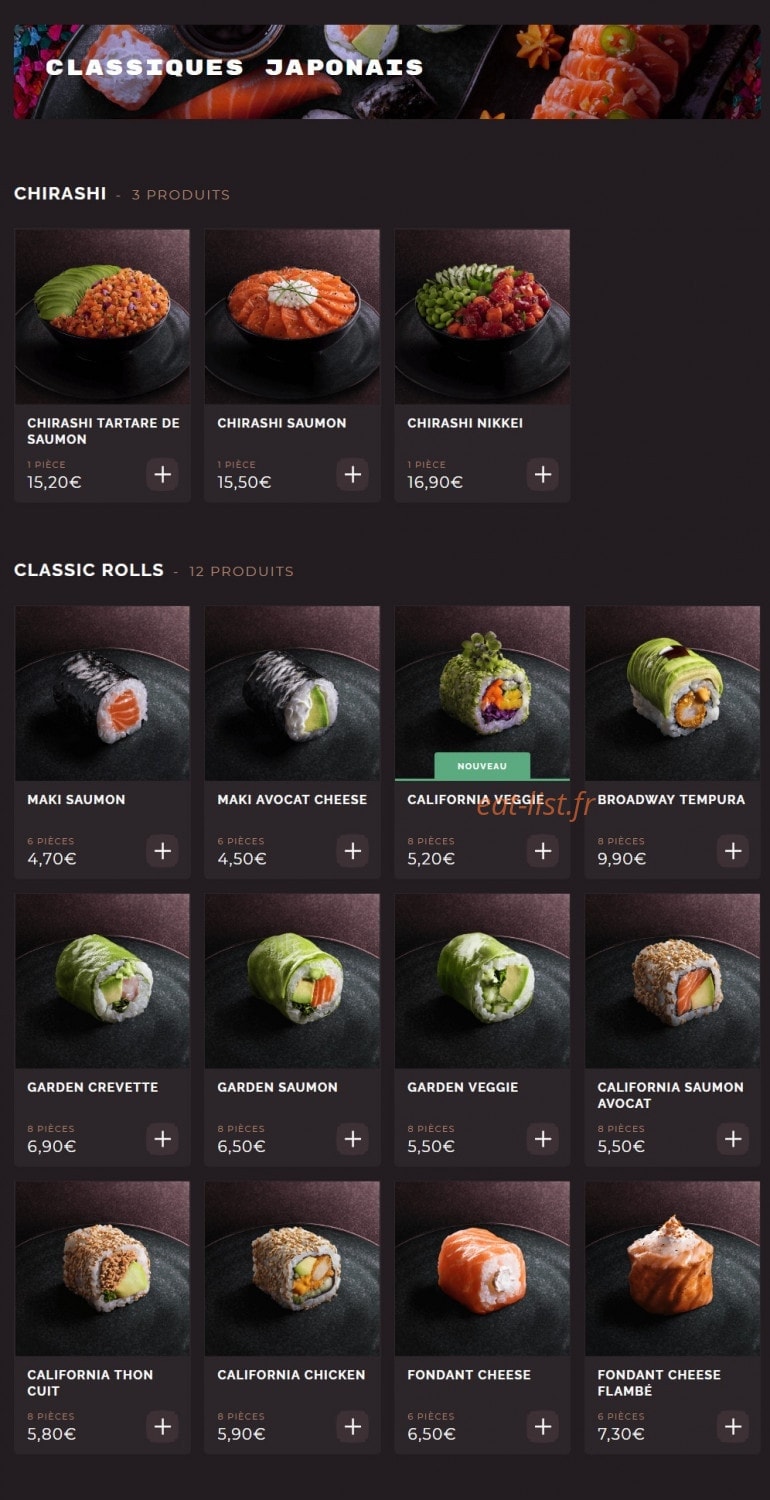 Côté Sushi — carte page 6