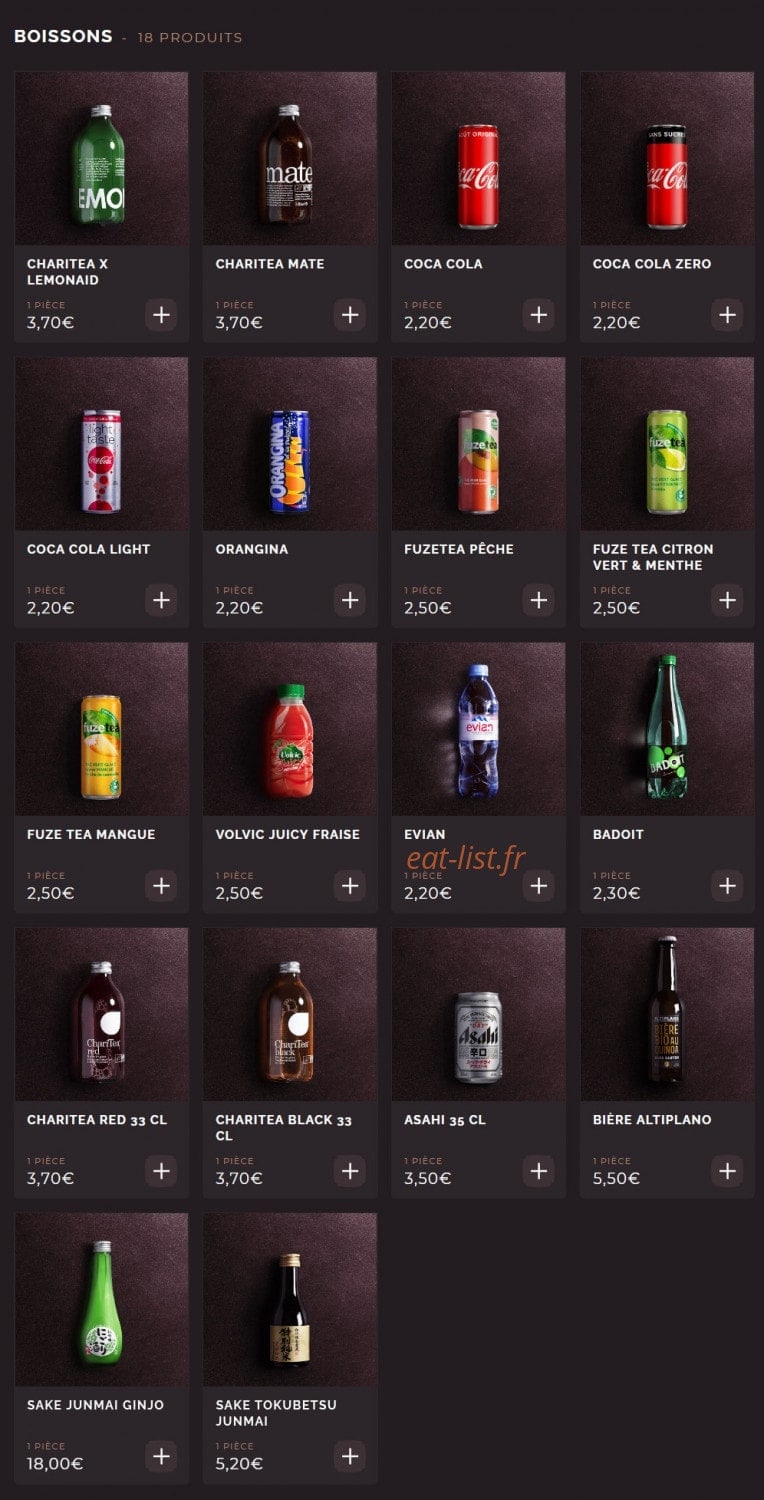 Côté Sushi — carte page 11