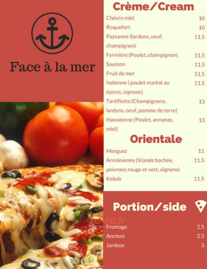 Face à la mer — carte page 2