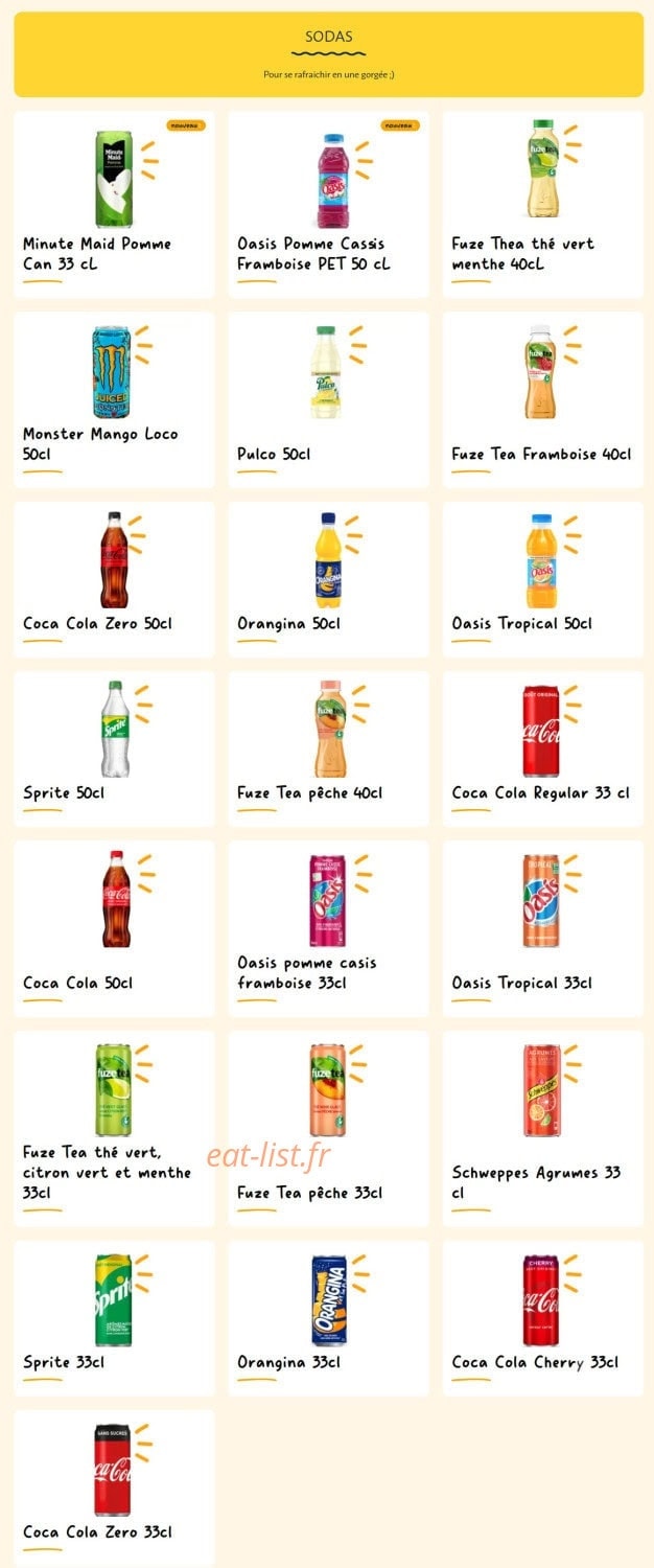 La Croissanterie — carte page 13
